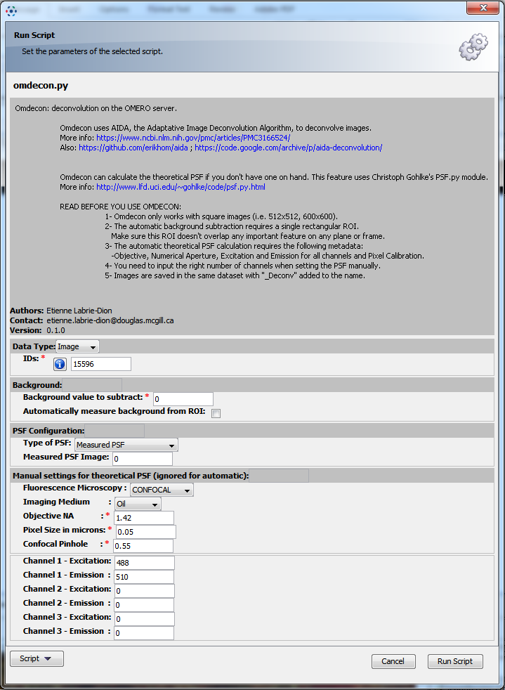 omdecon interface